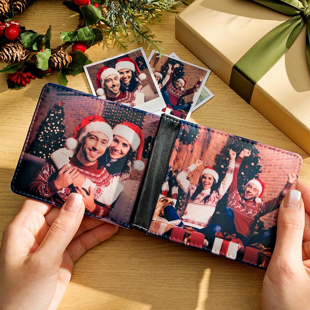 Custom Photo Wallet Personalized Two-sided Photo Wallet Christmas Gifts - soufeelau