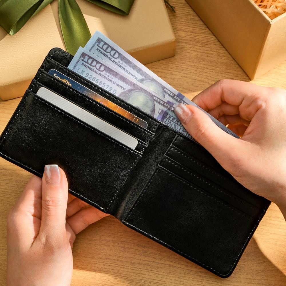 Custom Photo Wallet Personalized Two-sided Photo Wallet Christmas Gifts - soufeelau