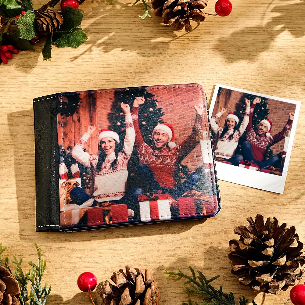 Custom Photo Wallet Personalized Two-sided Photo Wallet Christmas Gifts - soufeelau