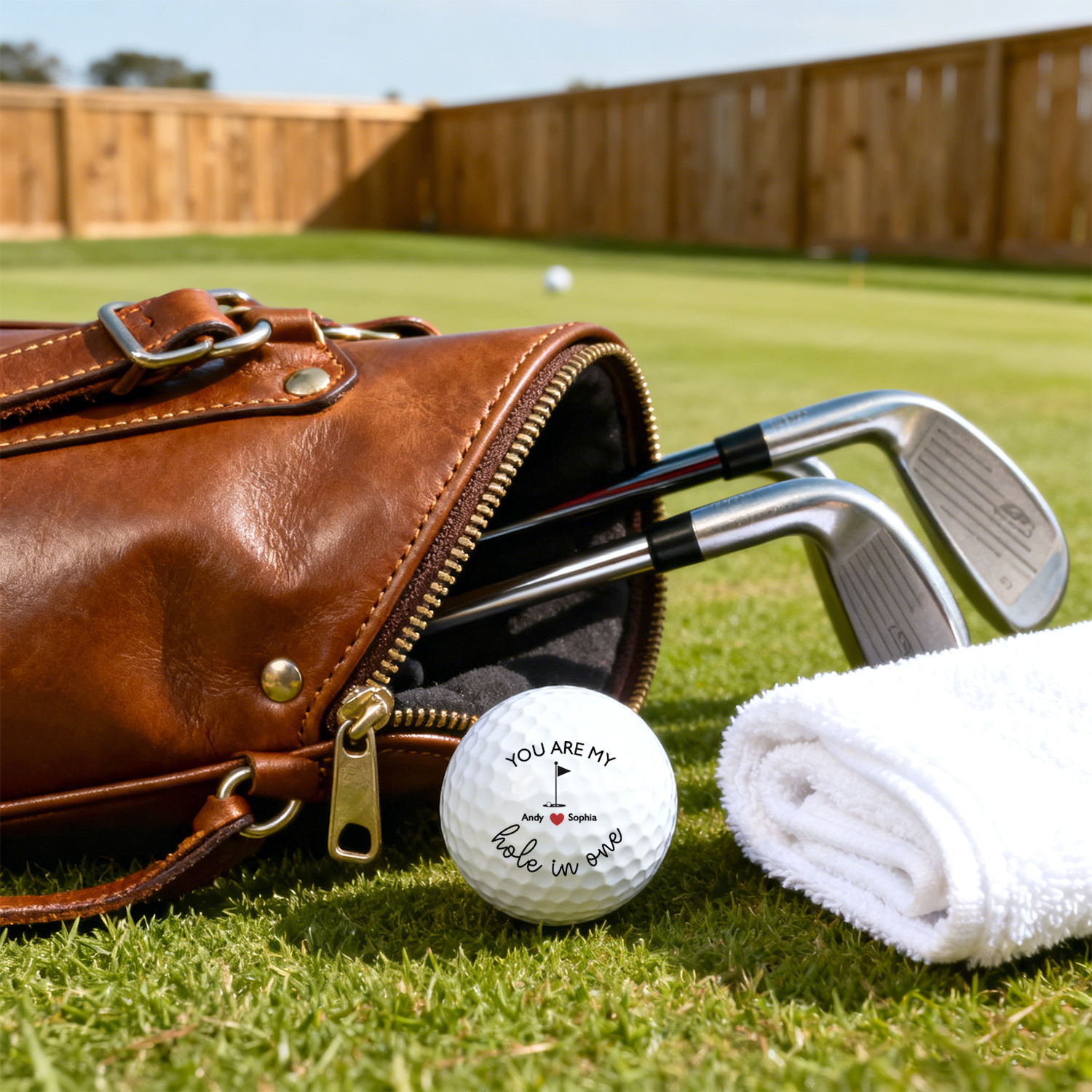 Custom Text Golf Ball You Are My Hole In One Gift For Golf Lover - soufeelau