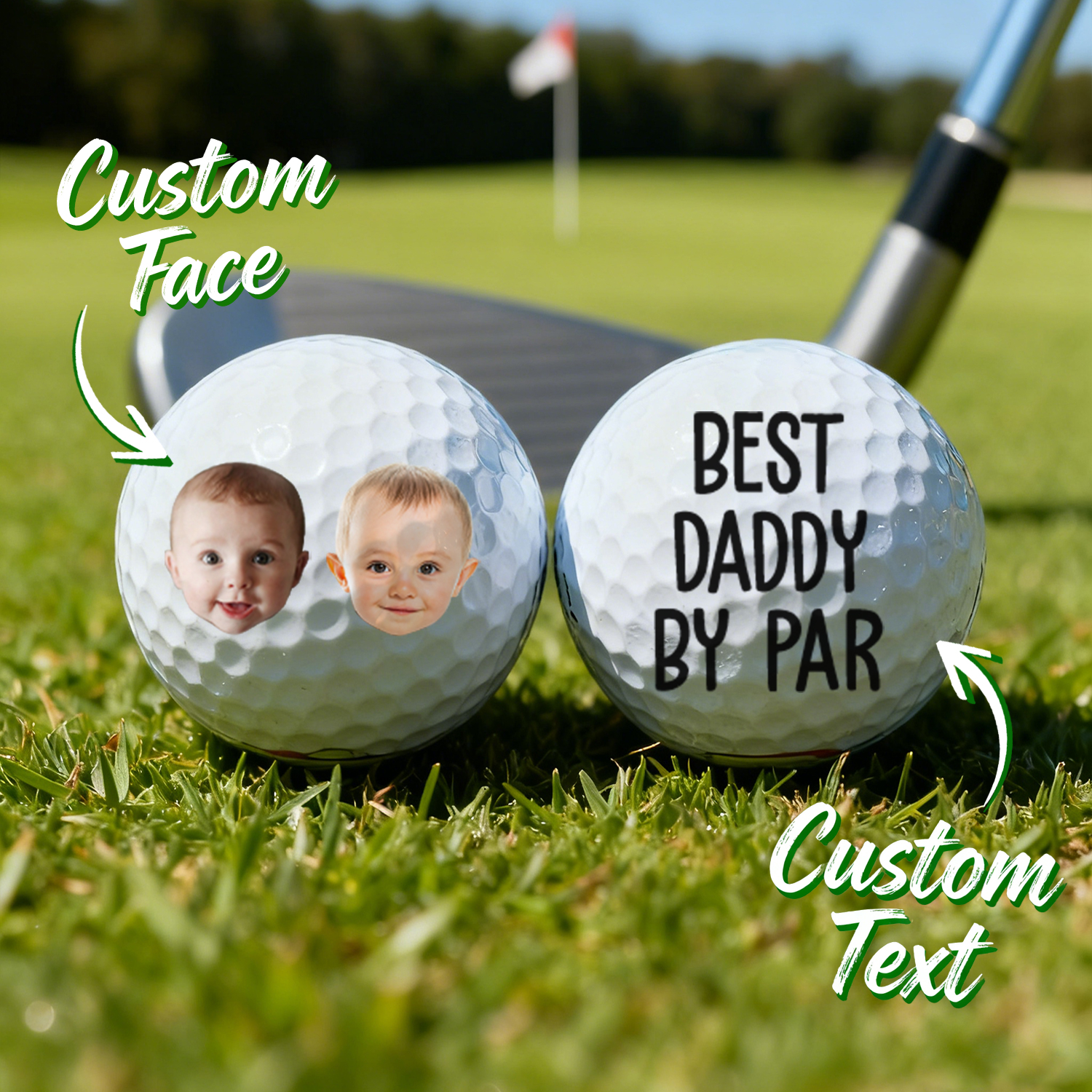 Custom Photo Best Daddy By Par Gift For Dad, Father, Grandpa, Golfer, Golf Lover - soufeelau