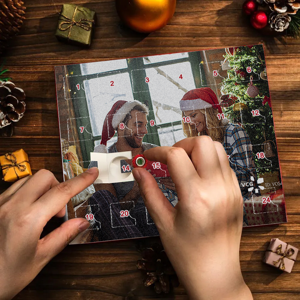 Personalized Projection Bracelet Advent Calendar Christmas Bracelet 24 Calendar Countdown Gift Box Bracelet For Her - soufeelau