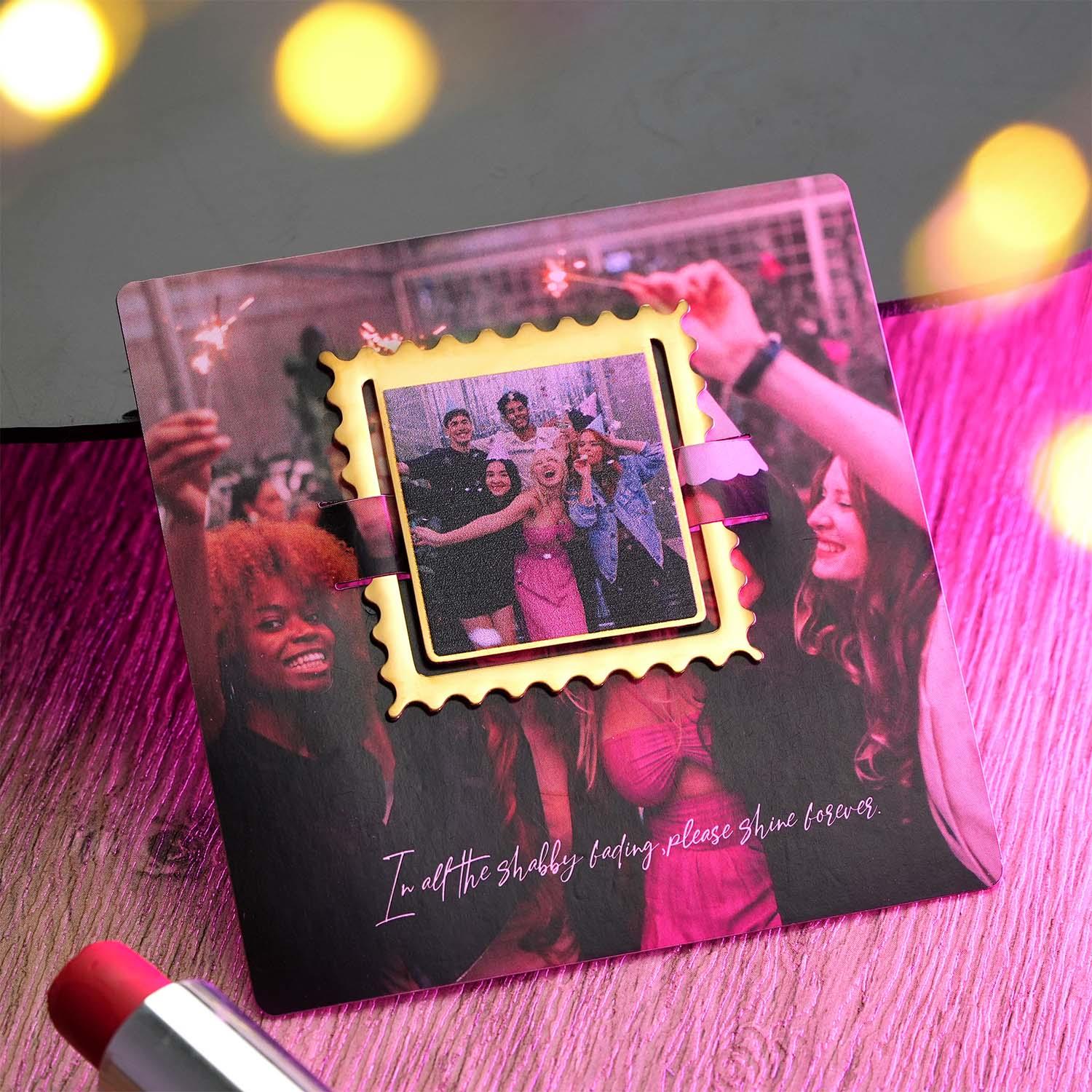 Custom Photo Bookmark Custom Text Metal Bookmark Reading Gift - soufeelau