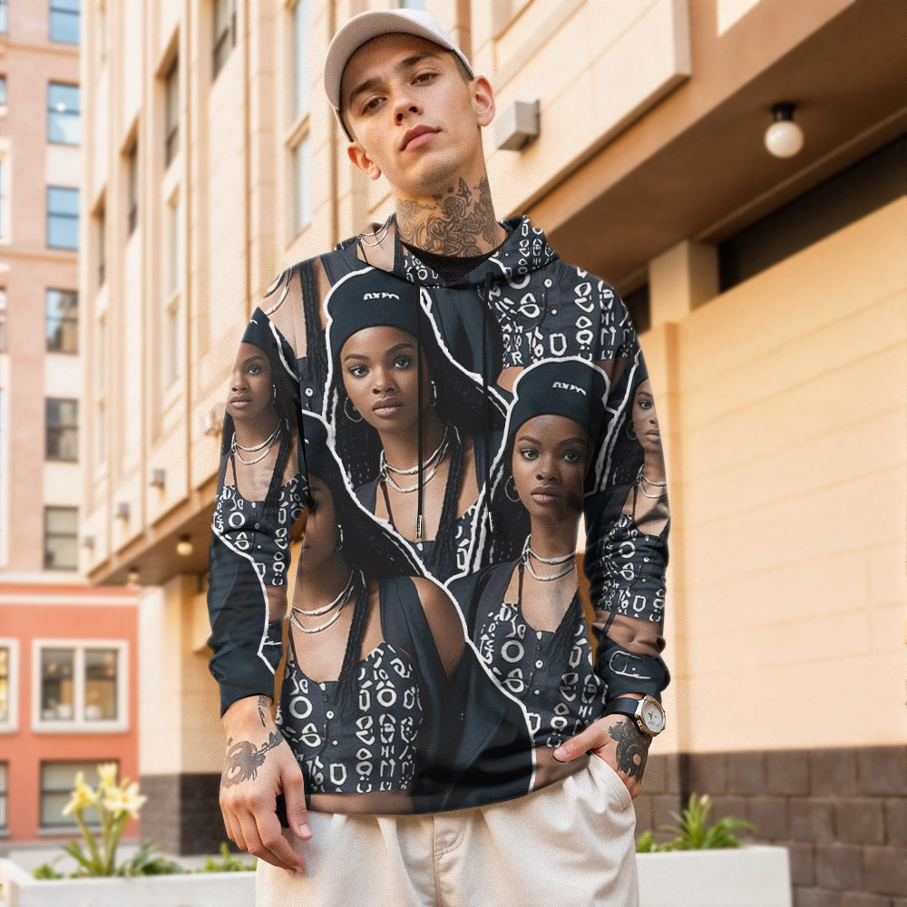 Custom Vintage Photo Tapestry Sweatshirt Hoodie