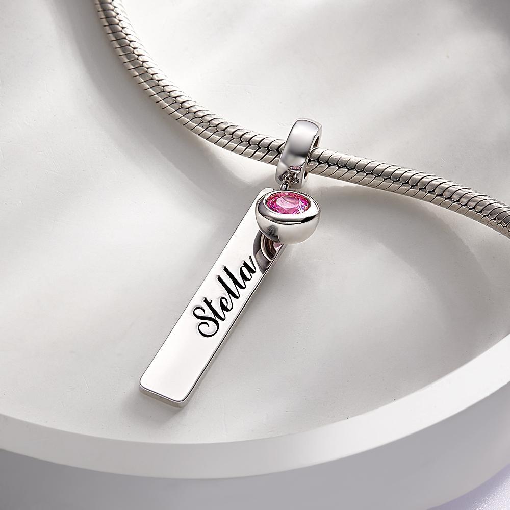 Custom Engraved Birthstone Charm Elegant Gifts For Her - soufeelau