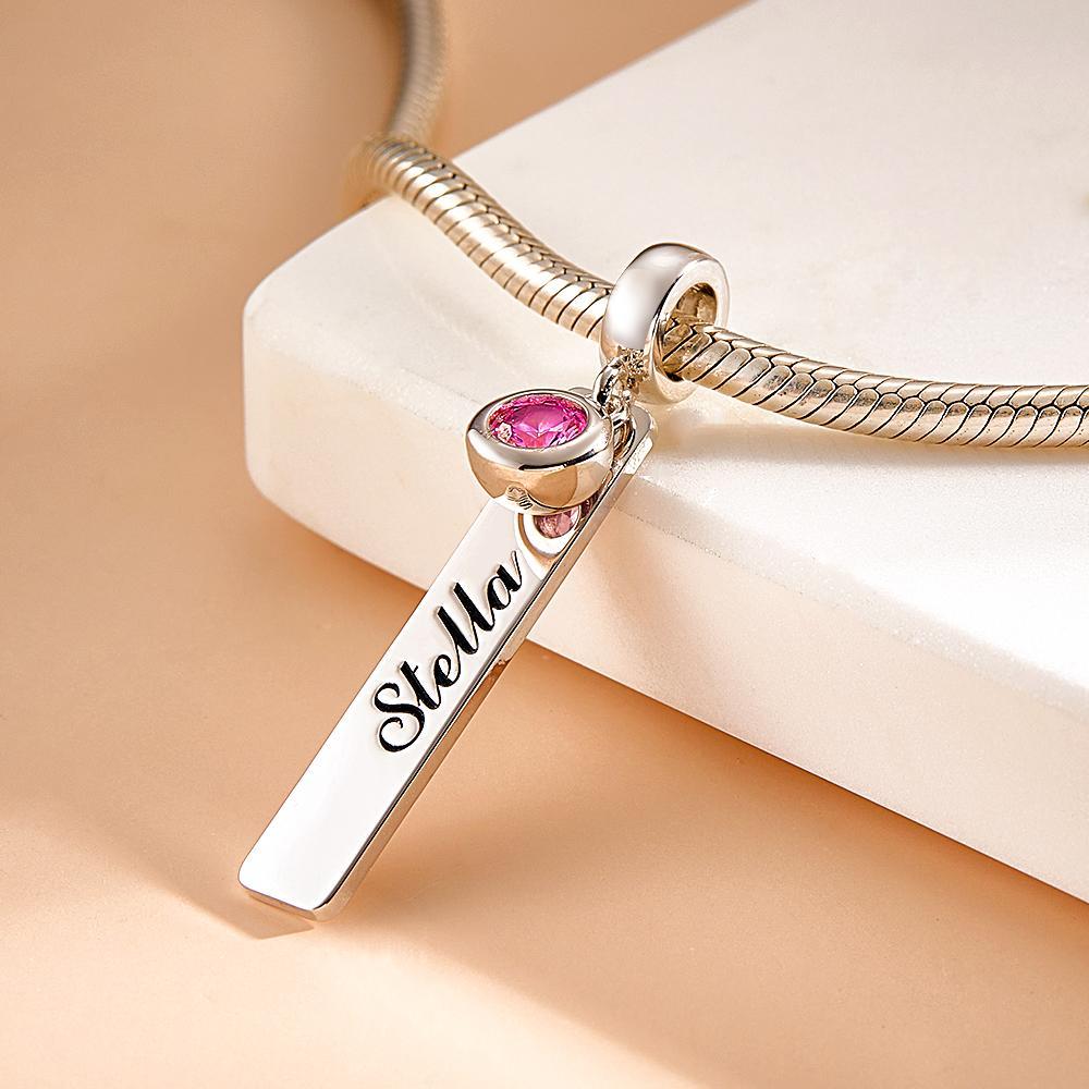 Custom Engraved Birthstone Charm Elegant Gifts For Her - soufeelau