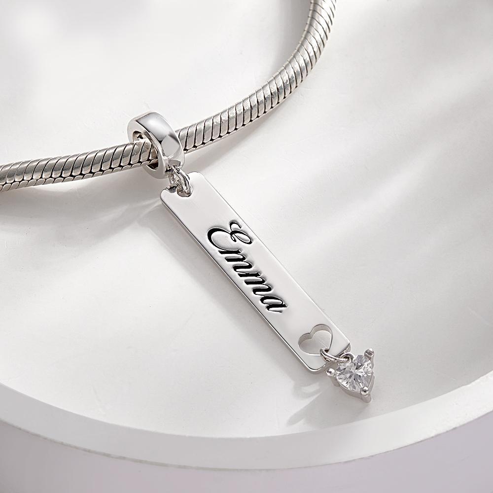 Custom Engraved Birthstone Charm Fashion Pendant Gifts For Her - soufeelau