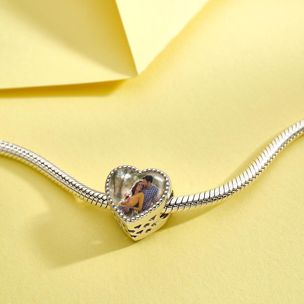 Custom Photo Pawprint Charm Lovely Zircon Pendant Gifts For Pet Lovers - soufeelau