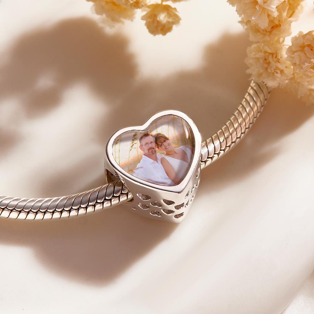 Custom Photo Charm Hollow Out Footprint Creative Pendant - soufeelau