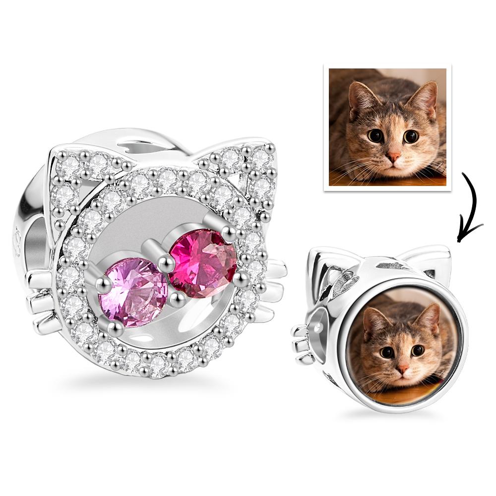 Custom Photo Charm Kitty Cat Gift for Pet Owners - soufeelau