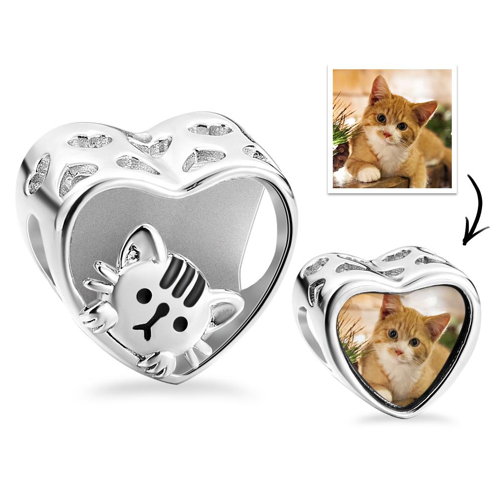 Custom Photo Charm Pet Cat Love Gift for Pet Owners - soufeelau