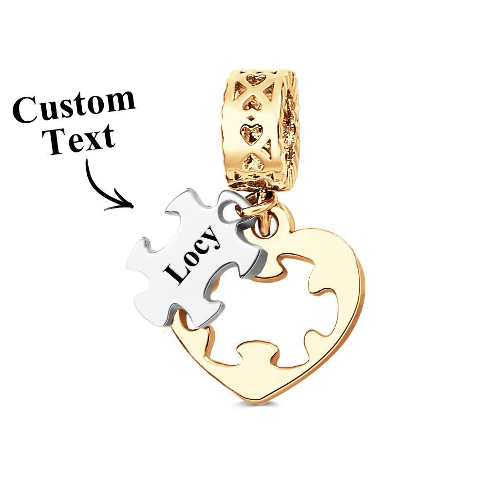 Custom Engraved Charm Love Puzzle Creative Gift - soufeelau