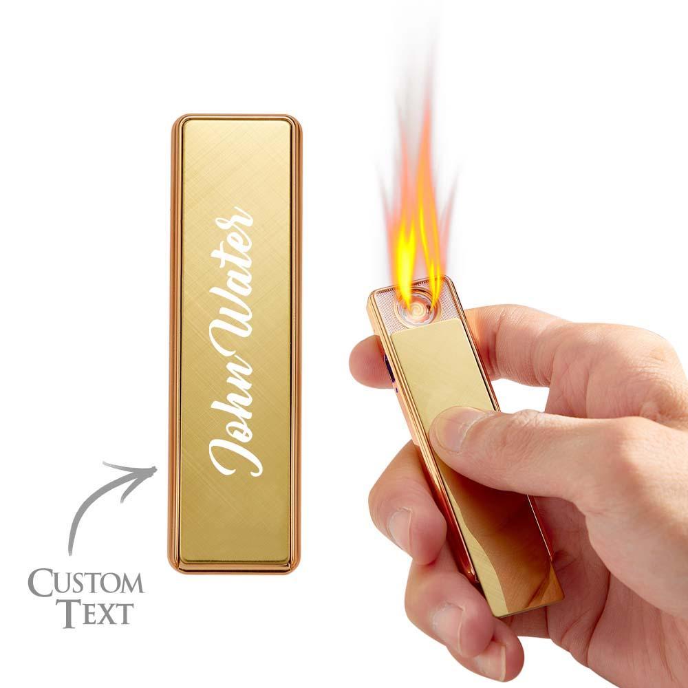 Personalized USB Rechargeable Lighter Plasma Arc Lighter Best Friend Gift Windproof Flameless Custom Gift Lighter