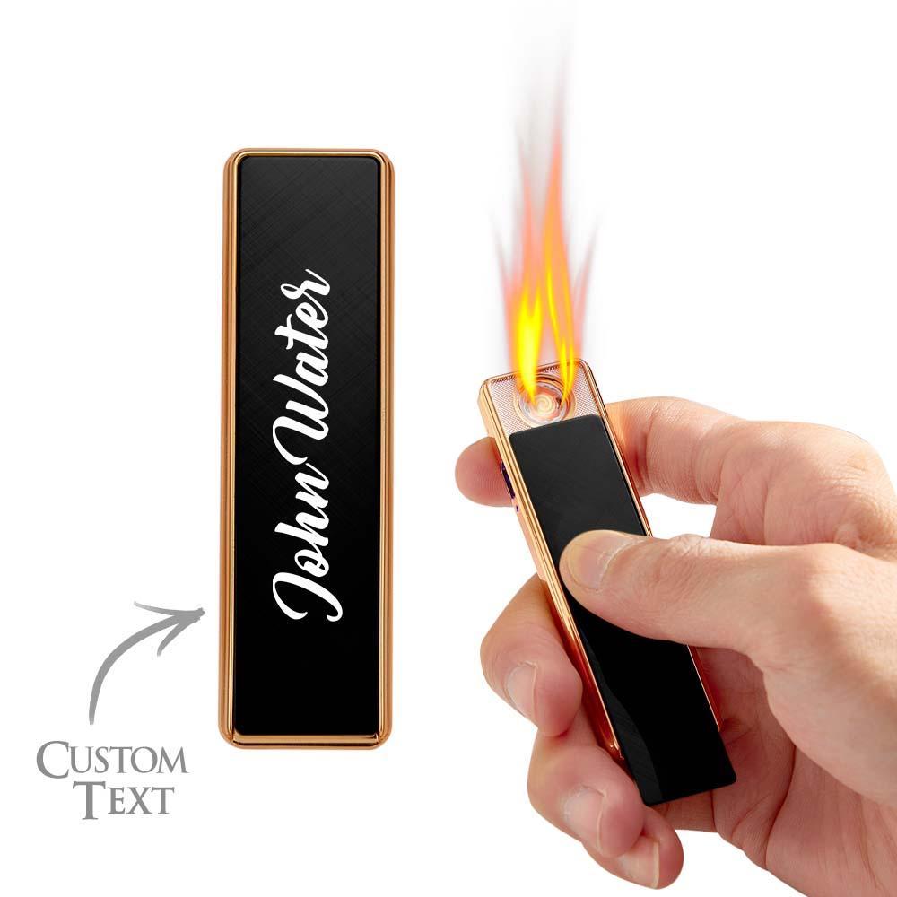 Personalized USB Rechargeable Lighter Plasma Arc Lighter Best Friend Gift Windproof Flameless Custom Gift Lighter - soufeelau
