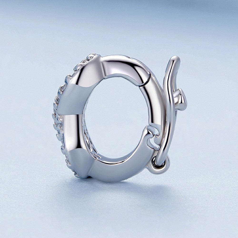 infinite stopper charm spacer charm 925 sterling silver dp118
