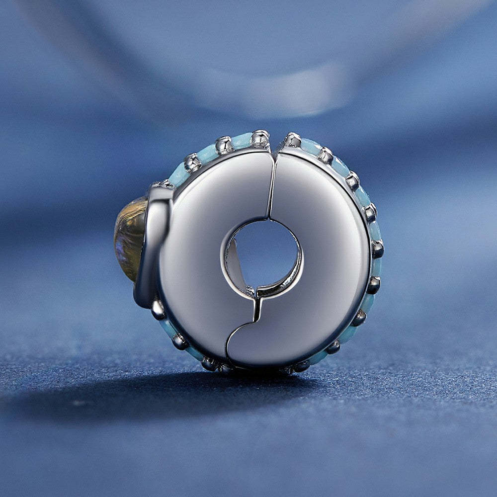 magic heart shaped stopper charm spacer charm 925 sterling silver dp122