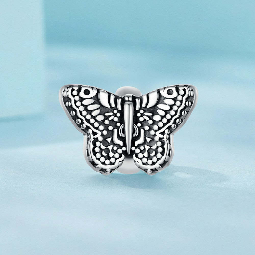 butterfly stopper charm spacer charm 925 sterling silver dp123