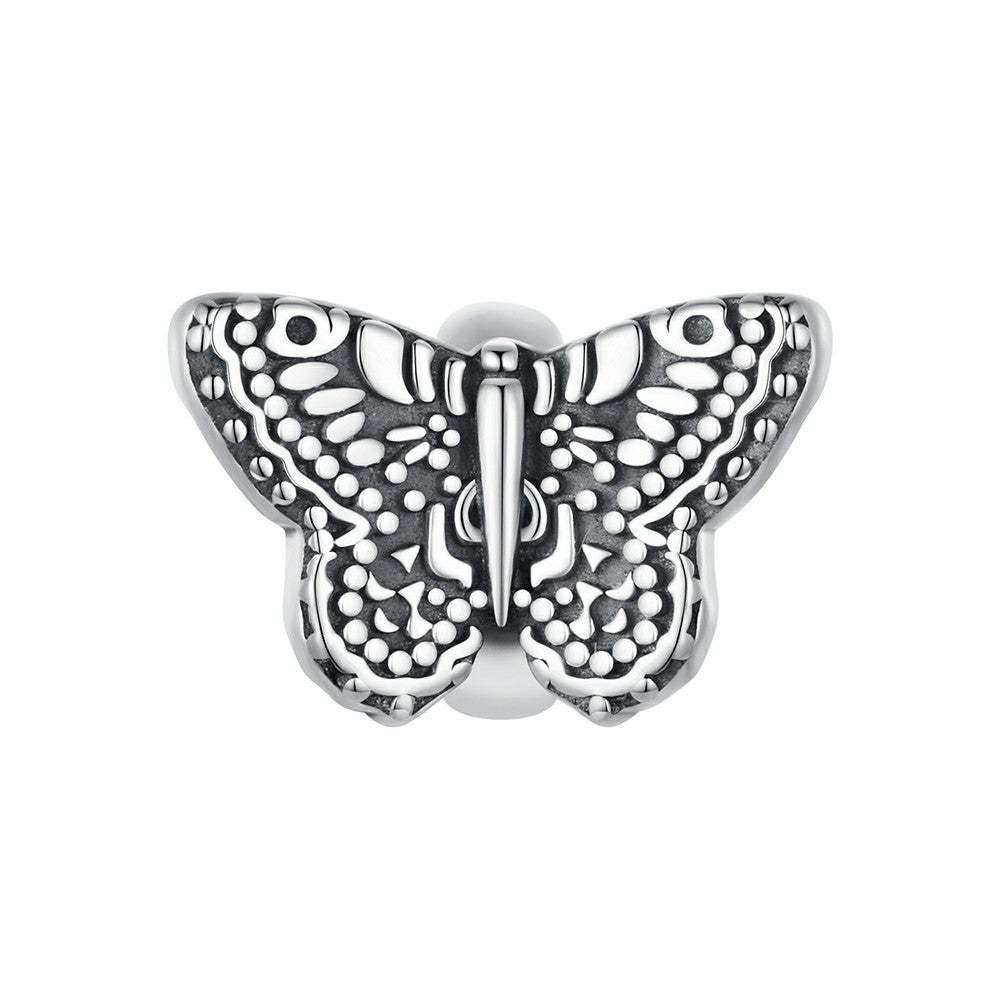 butterfly stopper charm spacer charm 925 sterling silver dp123