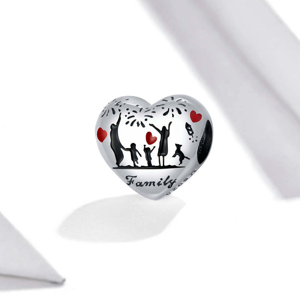 love my home enamel charm 925 sterling silver dy1331