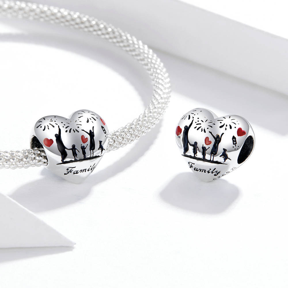 love my home enamel charm 925 sterling silver dy1331
