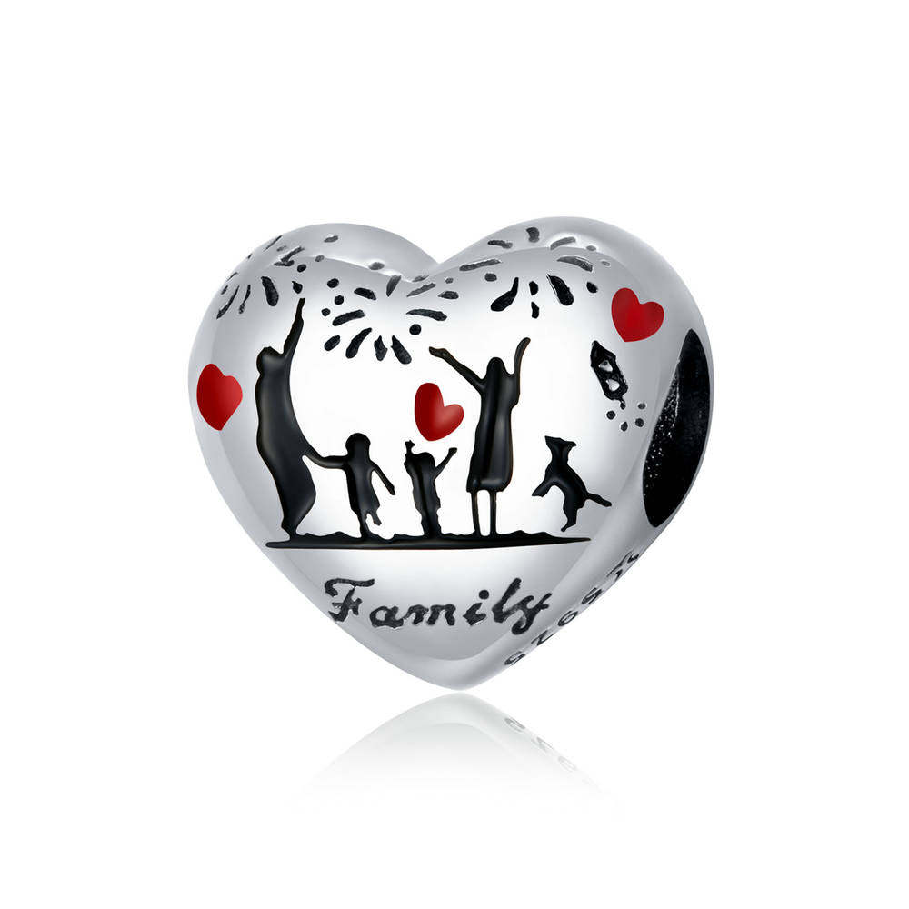 love my home enamel charm 925 sterling silver dy1331