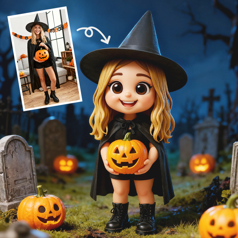 Custom Toy Figure 3D Mini Figures Personalization Photo Blind Box Halloween - soufeelau