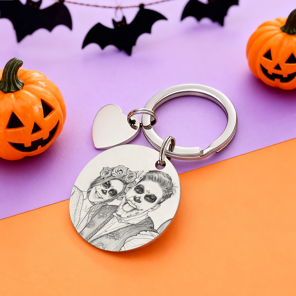 Personalized Calendar Keychain Significant Date Marker Gifts for Couples Halloween Gifts - soufeelau