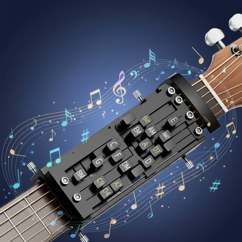 Guitar Assist Tool Chord Helper for Beginners, Easy Chord Practice & Strumming Aid, Gift for Music Lover - soufeelau