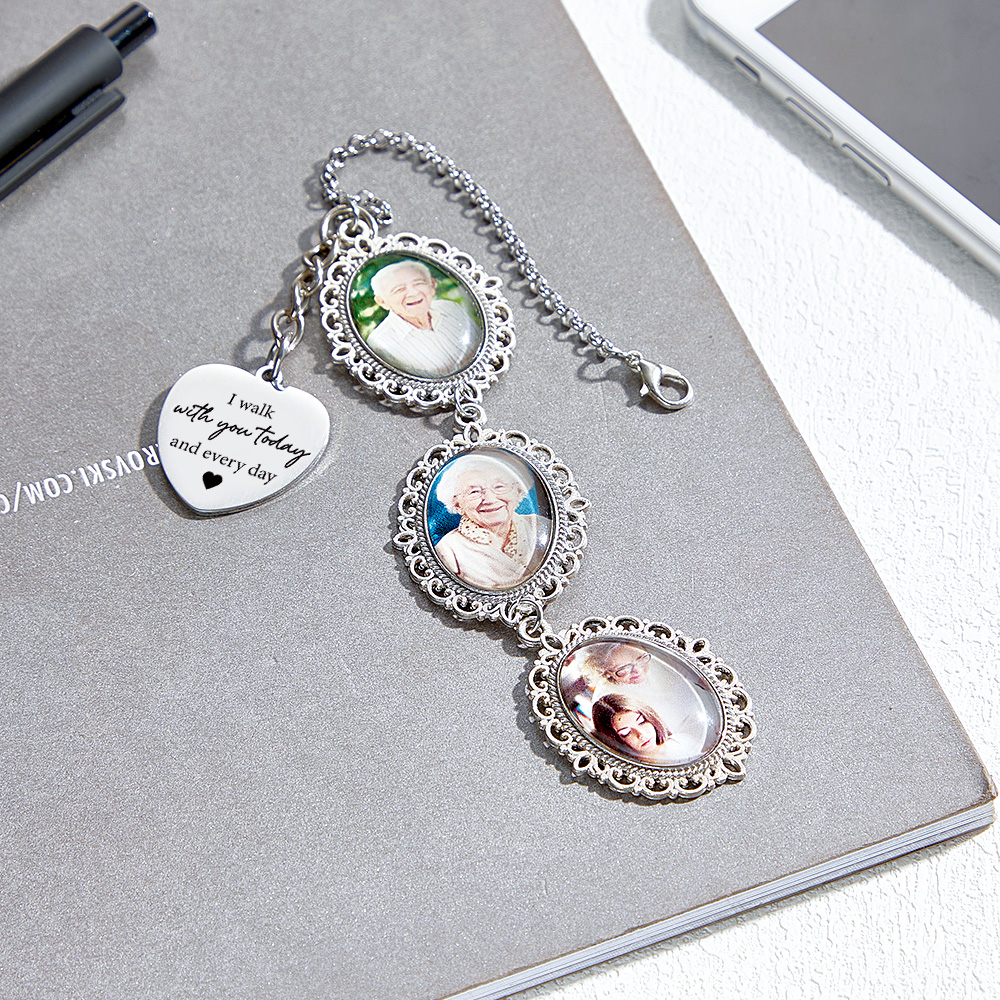 Custom Graduation Memorial Photo Pendant with Personalized Loving Memory Message Cap Tassel Keepsake - soufeelau