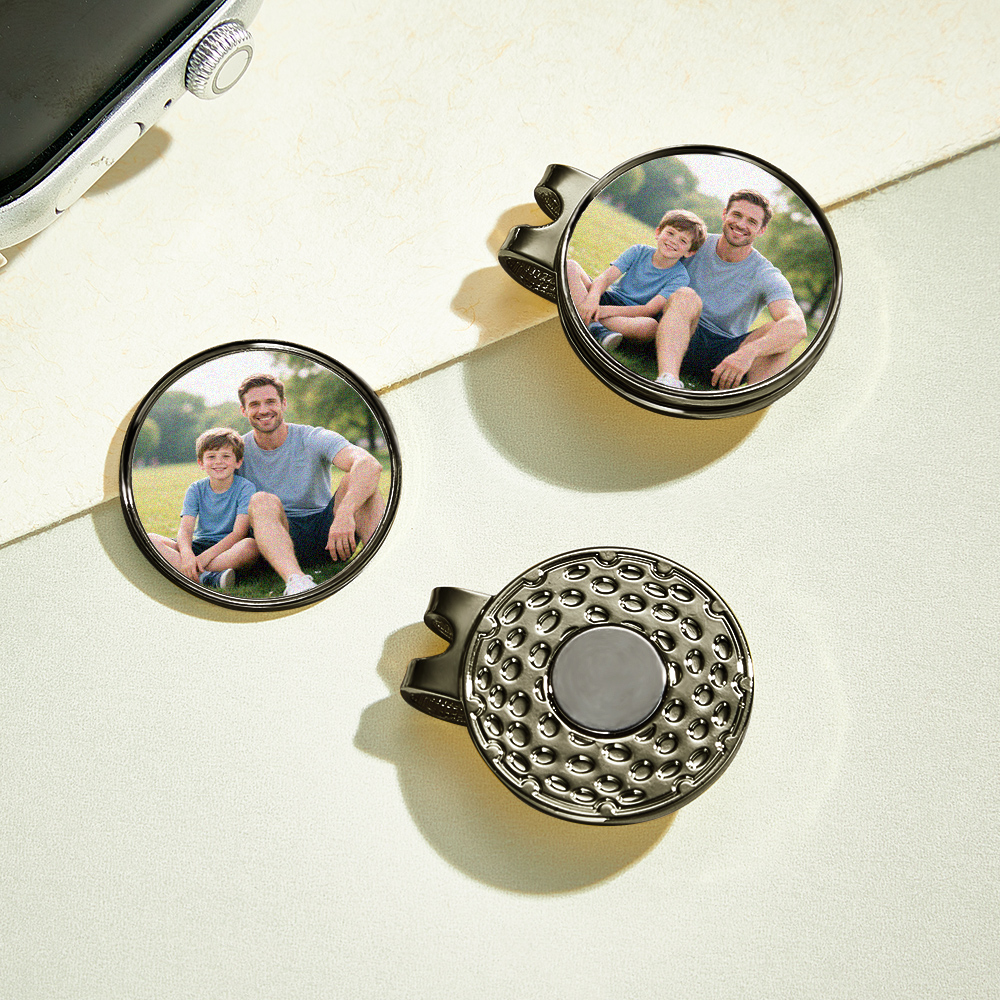 Photo Golf Marker, Golf Marker and Clip Set, Custom Golf Gifts For Her, Custom Golf Marker, Golfing Accessory, Personalized Golf Marker - soufeelau