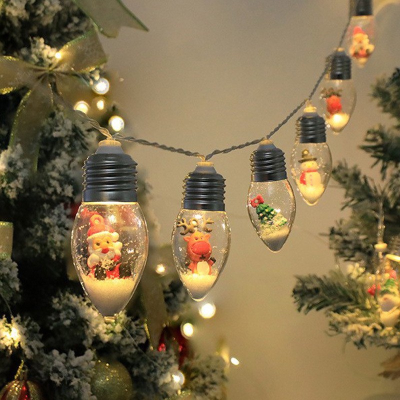 Christmas Vintage Decor String Light Led Bulbs String Lights - soufeelau