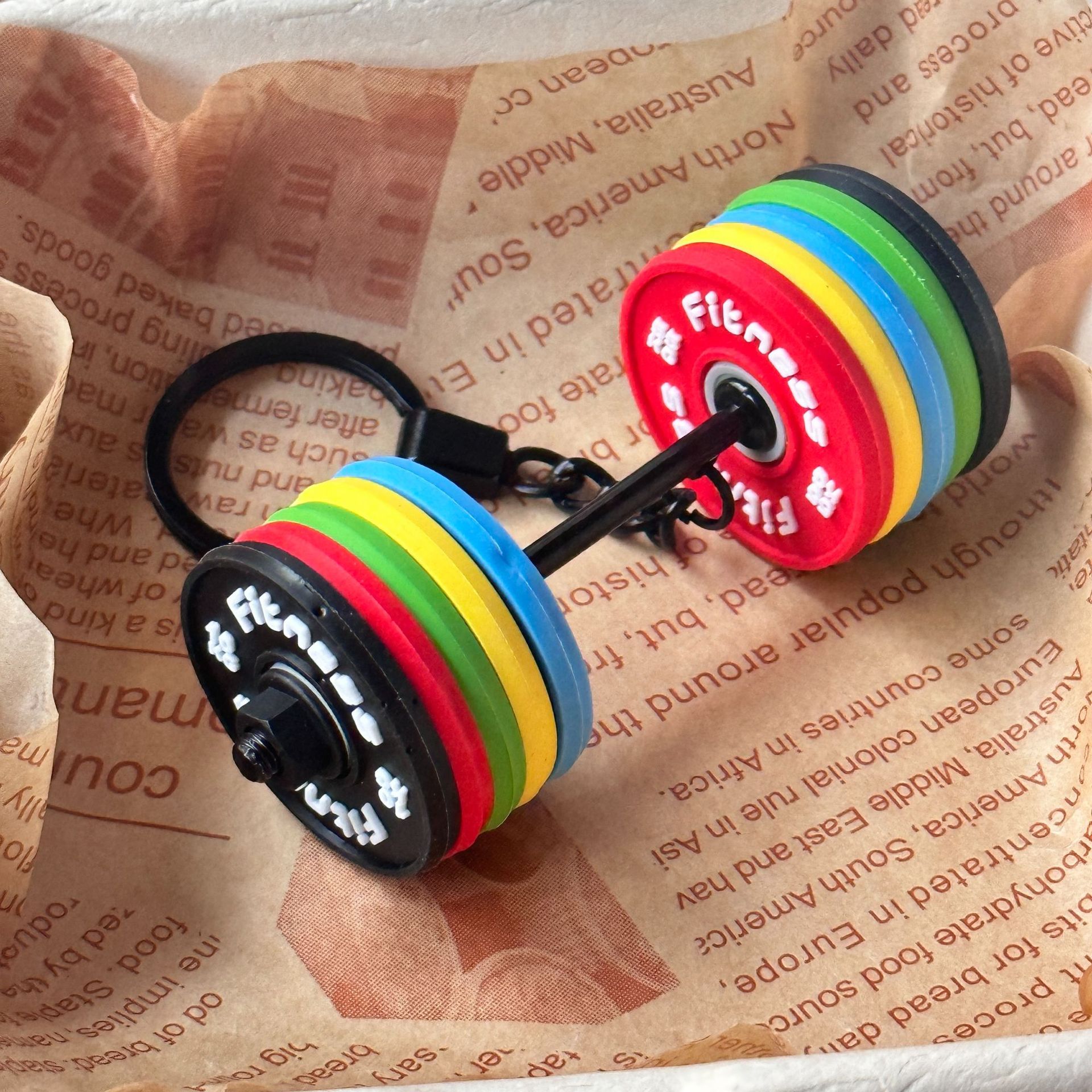 Weightlifting Equipment Keychain Accessories Equipment Removable Mini Backpack Keychain - soufeelau