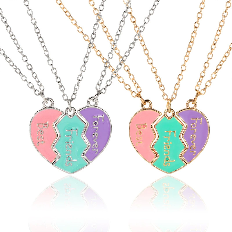 Best Friends Forever Magnetic Necklace for 3 Jewelry Gifts for Friends - soufeelau