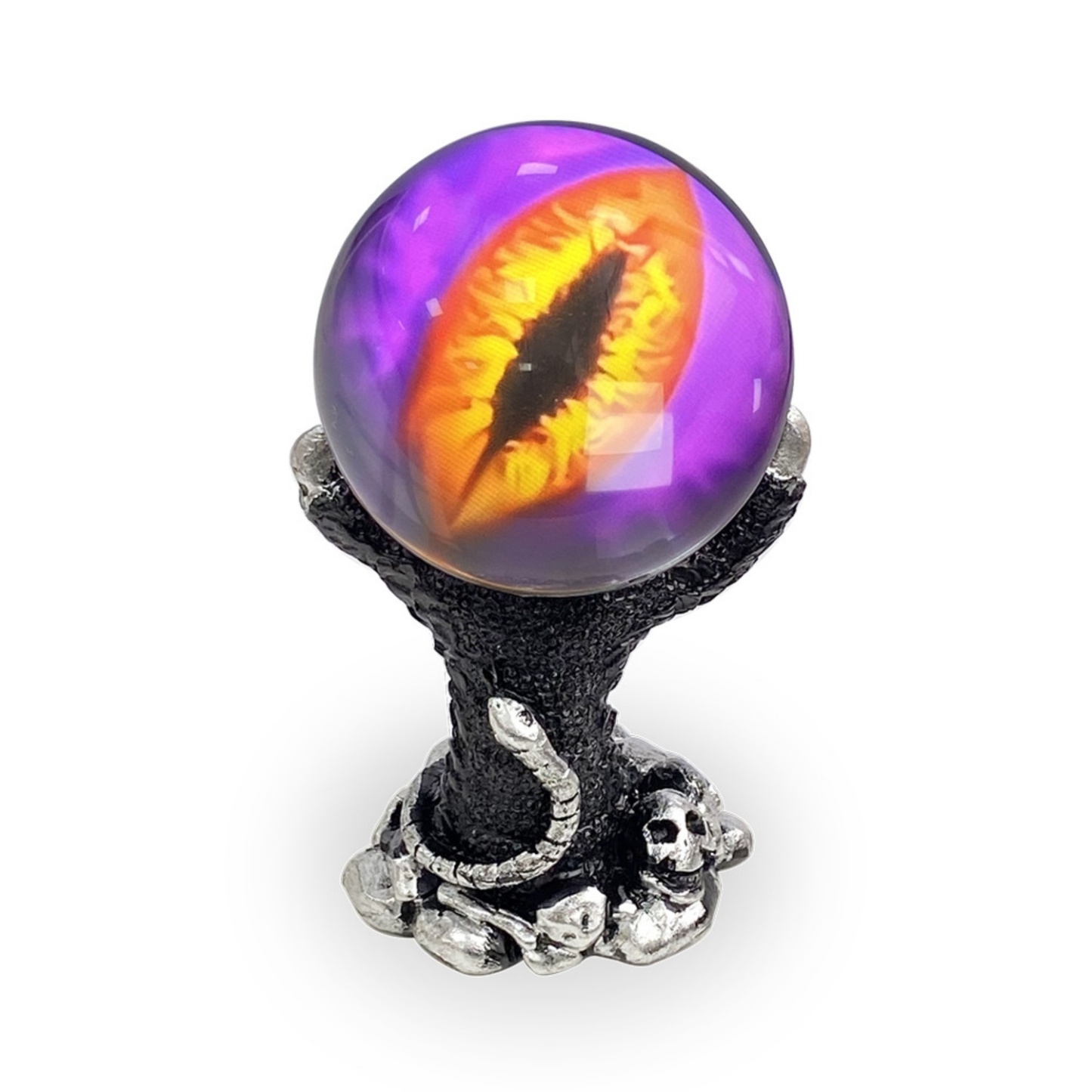 2.7inch Crystal Ball with Electronic Display DIY Video Import Possible Unique Gift for Home & Office Light-Up Sphere - soufeelau