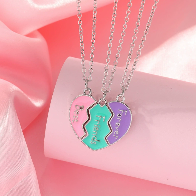 Best Friends Forever Magnetic Necklace for 3 Jewelry Gifts for Friends - soufeelau
