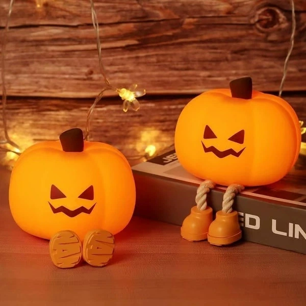 Halloween Pumpkin Night Light, Halloween Decorations Outdoor - soufeelau