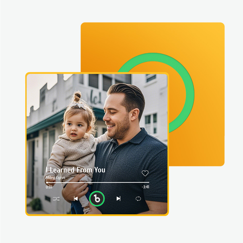 Custom Music Fridge Magnet New 4.0 Upgrade Colorful Frame Album Fridge Magnet Music Wall Photo Sticker Music Movement That Can Be Played Gift for Dad - soufeelau