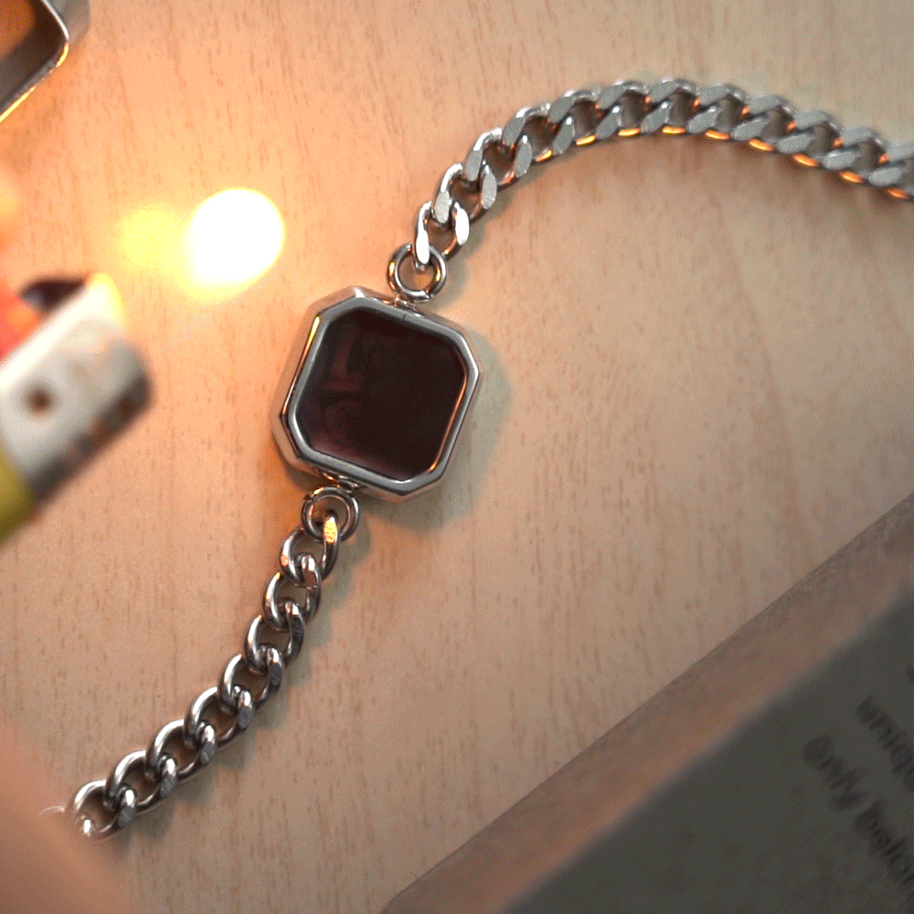 Personalized Temperature-Sensitive Photo Bracelet Magic Photo Men's Bracelet Which Changes Color With Temperature Best Gift For Him - soufeelau