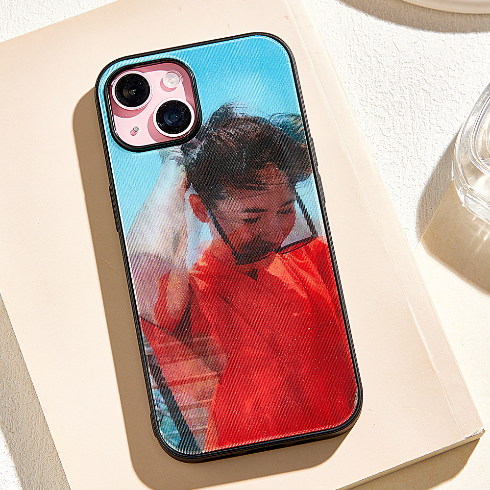 Custom 3-Photo Lenticular Phone Case Personalized Picture Cover Best Gift for Her - soufeelau