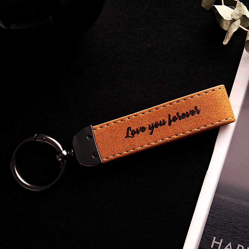 Custom Spotify Keychain Gift With Song BarCode Leather Keychain Gift For Her Boyfriend Girlfriend Gift - soufeelau