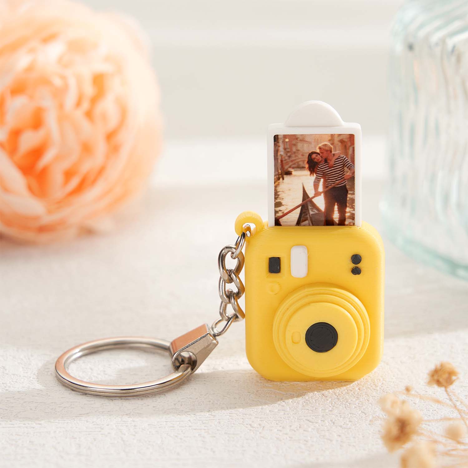 Custom Photo Mini Camera Keychain Custom Photo Insert Couple Gifts - soufeelau
