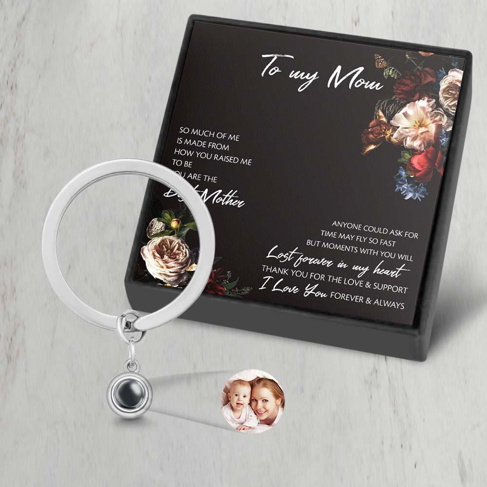 Custom Photo Projection Keychain Personalized Key Ring Exquisite Mother's Day Gifts For Her - soufeelau