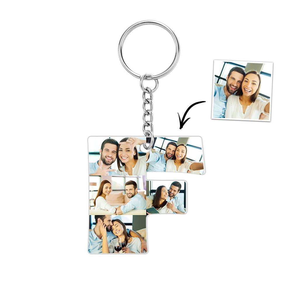 Personalized 26 Letters Keychain Backpack Pendant Alphabet Keyring Initial Name Customized Pictures Save Beautiful Memories - soufeelau