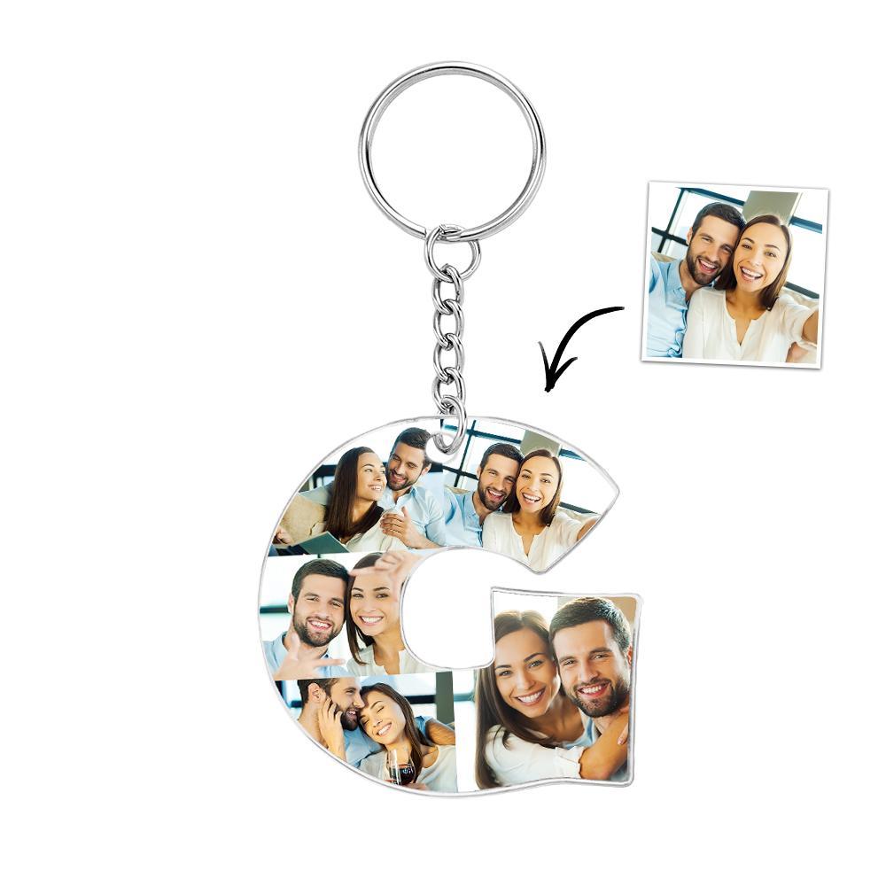 Personalized 26 Letters Keychain Backpack Pendant Alphabet Keyring Initial Name Customized Pictures Save Beautiful Memories - soufeelau