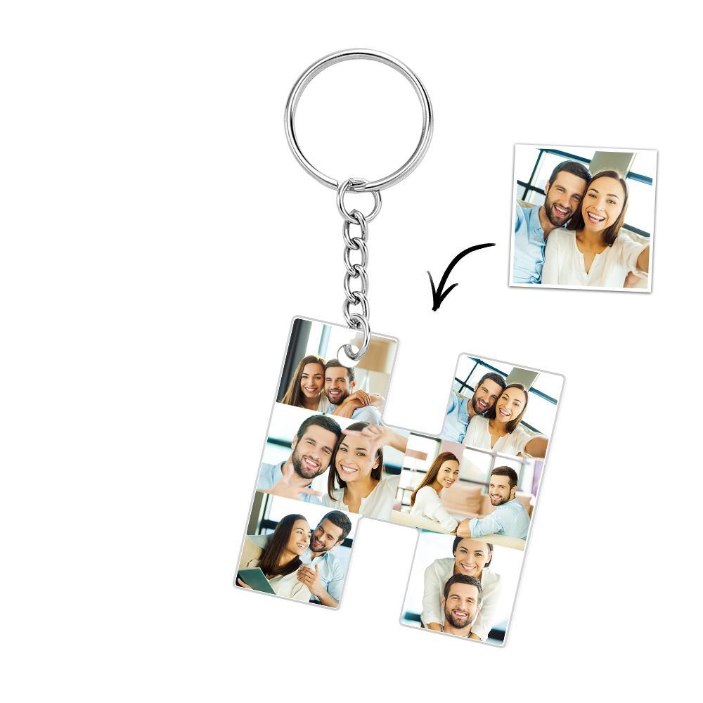 Personalized 26 Letters Keychain Backpack Pendant Alphabet Keyring Initial Name Customized Pictures Save Beautiful Memories - soufeelau
