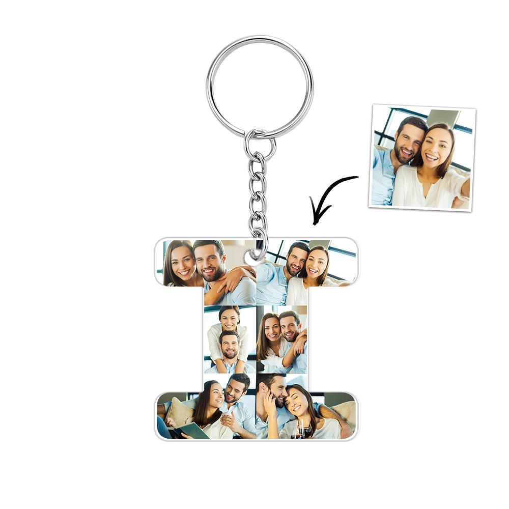 Personalized 26 Letters Keychain Backpack Pendant Alphabet Keyring Initial Name Customized Pictures Save Beautiful Memories - soufeelau