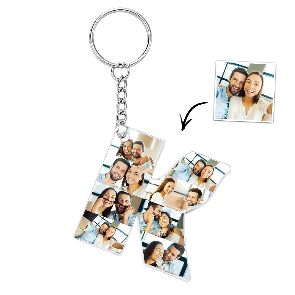 Personalized 26 Letters Keychain Backpack Pendant Alphabet Keyring Initial Name Customized Pictures Save Beautiful Memories - soufeelau