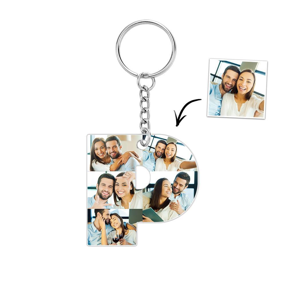 Personalized 26 Letters Keychain Backpack Pendant Alphabet Keyring Initial Name Customized Pictures Save Beautiful Memories - soufeelau