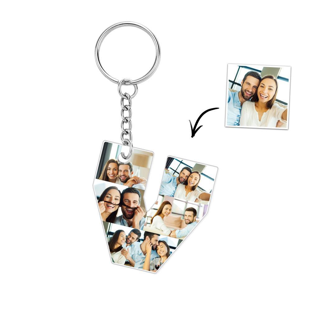 Personalized 26 Letters Keychain Backpack Pendant Alphabet Keyring Initial Name Customized Pictures Save Beautiful Memories - soufeelau