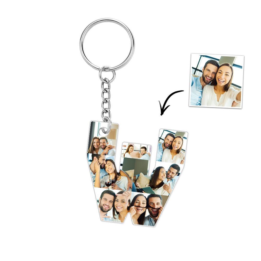 Personalized 26 Letters Keychain Backpack Pendant Alphabet Keyring Initial Name Customized Pictures Save Beautiful Memories - soufeelau